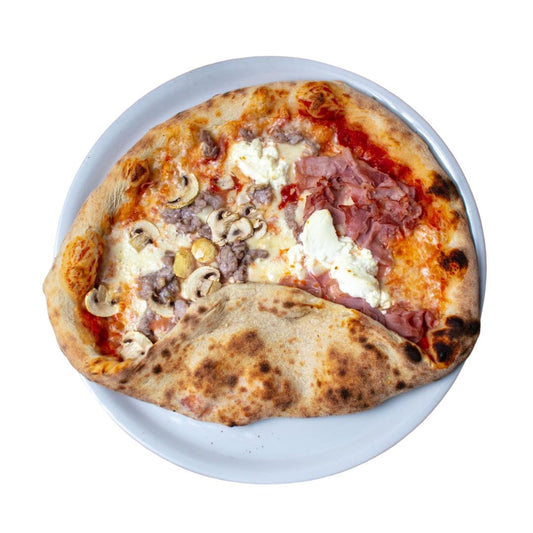 Pizza Paperino e Paperina Calzone (halb zugedeckt)